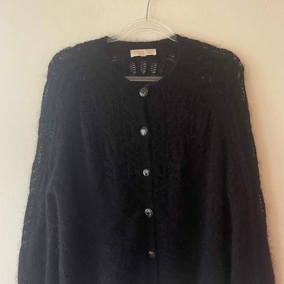 Sezane La Maille Tonio black cardigan sweater size M - Picture 13 of 14